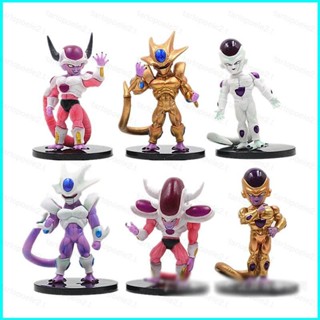 โมเดลฟิกเกอร์ Dragon Ball Frieza Cooler สีทอง ของเล่นสําหรับเด็ก เก็บสะสม 6 ชิ้น