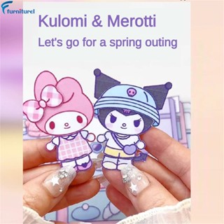 SANRIO ชุดหนังสือการ์ตูน Melody Kuromi แฮนด์เมด DIY ของเล่นเสริมการเรียนรู้ สําหรับเด็ก