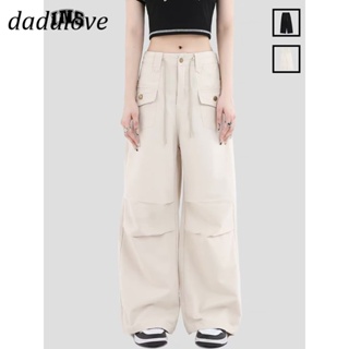 DaDulove💕 New American Ins High Street Thin Overalls Casual Pants Niche High Waist Wide Leg Pants Trousers