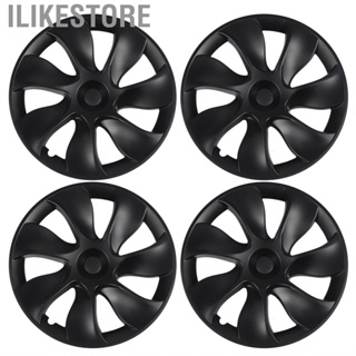 Ilikestore 4pcs Hubcaps Matte Black Wheel Cover Hubcap Replacement For Tesla Model Y 2020 to 2023 Rim Protector