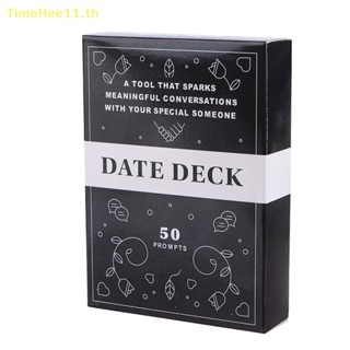 Timehee การ์ดเกมกระดาน TimeHee Date Deck Best Self Card Game Romantic Couples ของขวัญ สําหรับงานปาร์ตี้