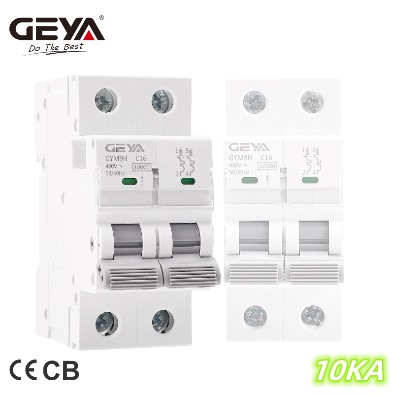 GEYA GYM9H 10KA MCB 2P 6A 10A 16A 20A 25A 32A 40A 50A 63A Circuit Breaker 220V C Curve China ผู้ผลิต