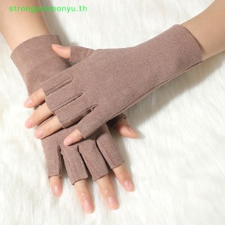 Strongaromonyu ถุงมือผ้าแคชเมียร์ แบบบาง ให้ความอบอุ่น กันลม หรูหรา เรียบง่าย เหมาะกับฤดูใบไม้ร่วง และฤดูหนาว สําหรับผู้หญิง