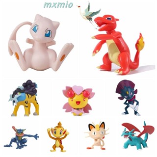 Mxmio Charmander ตุ๊กตาฟิกเกอร์ Thunder Poke-mon Lucario Starly Greninja ขนาด 3.5-11 ซม. ของเล่นสําหรับเด็ก