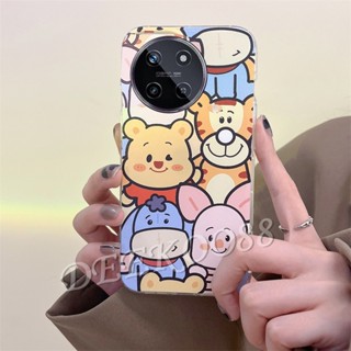 เคสโทรศัพท์มือถือ TPU แบบนิ่ม ลายการ์ตูนแมว เสือน่ารัก สีชมพู สําหรับ Realme 11 NFC C51 4G Realme11 11NFC RealmeC51 2023