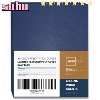 Suhuhd ปกหนัง สีฟ้ากรมท่า 50 แผ่น 50 แผ่น