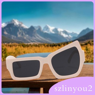 [szlinyou2] แว่นตากันแดด ป้องกันแสงแดด สไตล์ตลก สําหรับช้อปปิ้ง ชายหาด ท่องเที่ยว