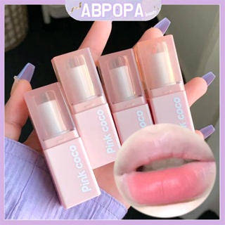 Abpopa Beauty PINK COCO ลิปสติก เนื้อแมตต์กํามะหยี่ ให้ความชุ่มชื้น ติดทนนาน