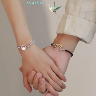 Mxmio สร้อยข้อมือ เชือกทอ จี้รูปปลาวาฬ ประดับคริสตัล แฮนด์เมด สําหรับผู้หญิง