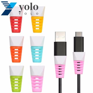 Yolo คลิปหนีบถนอมสายชาร์จ USB ทนทาน หลากสี