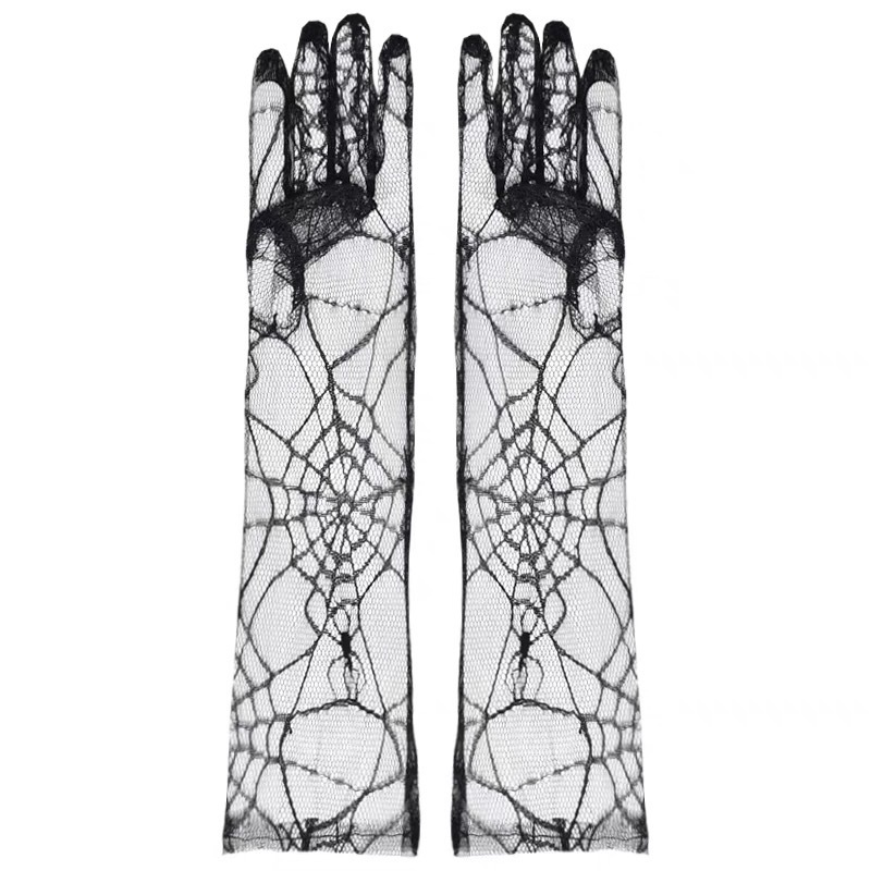 Spider Web Sunscreen Sleeve for Girls New Dark Gothic Spider Web Sunscreen Sleeve for Summer Cross B