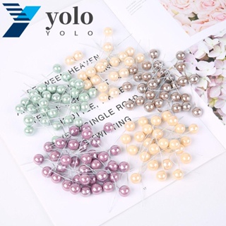 Yolo พวงหรีดดอกไม้ประดิษฐ์ สําหรับตกแต่งต้นเบอรี่ เทศกาล Diy