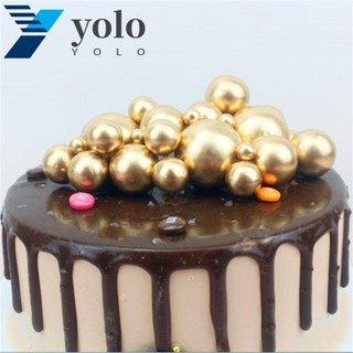 Yolo ลูกบอลโฟม ปลอดสารพิษ สีโมแรนดี้ สําหรับตกแต่งเค้ก เบเกอรี่ งานแต่งงาน วันเกิด คริสต์มาส ปาร์ตี้ เบบี้ชาวเวอร์ 10 ชิ้น