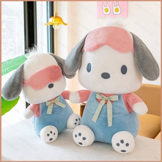 23 60 ซม. Sanrio Pochacco ตุ๊กตาของขวัญสําหรับเด็กผู้หญิง โยนหมอนตกแต่งบ้าน สีชมพู ตา หน้ากากยัดไส้ ของเล่นสําหรับเด็ก