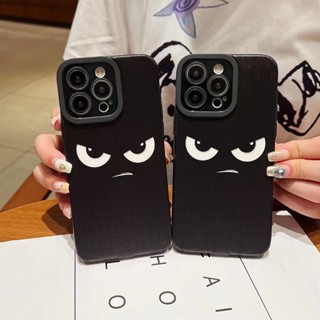 เคสโทรศัพท์มือถือ tpu นิ่ม ลายดวงตา สีดํา สําหรับ iPhone 11pro 14 14promax 14pro 13pro 12pro 12promax 13promax