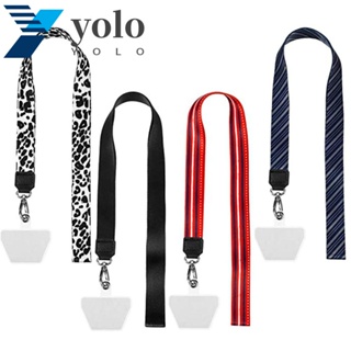 Yolo สายคล้องโทรศัพท์ สายคล้องคอ เคสโทรศัพท์ ป้องกันการสูญหาย ป้าย ID ที่วางข้อมือ สายคล้องโทรศัพท์ แพทช์