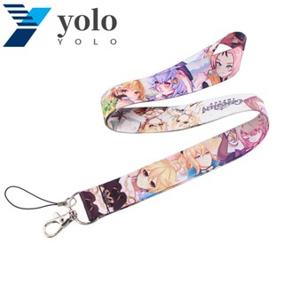 Yolo พวงกุญแจห้อยโทรศัพท์มือถือ ลายการ์ตูนอนิเมะ ป้ายชื่อ สายคล้องคอ อุปกรณ์เสริม สําหรับโทรศัพท์มือถือ กล้อง