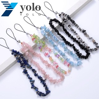 Yolo สายคล้องโทรศัพท์มือถือ ประดับลูกปัด เครื่องประดับ ของขวัญ สไตล์โรแมนติก