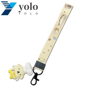 Yolo พวงกุญแจ จี้การ์ตูน Cinnamoroll น่ารัก พร้อมสายคล้องคอ สําหรับห้อยโทรศัพท์มือถือ