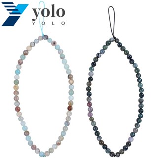 Yolo สายคล้องโทรศัพท์มือถือ ประดับหินอินเทรนด์ อุปกรณ์เสริม สําหรับห้อยโทรศัพท์มือถือ