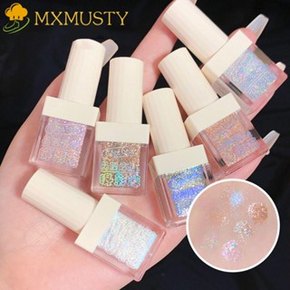 Mxmusty อายแชโดว์ เนื้อลิขวิด ชิมเมอร์ 6 สี DIY สําหรับแต่งหน้า