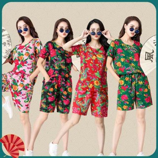 Shopkeepers selection# northeast Dahua clothes online celebrity suit dancing online celebrity hot clothes flower clothes village girl floral online celebrity fried street 9.12N