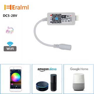 Eralml ตัวควบคุม Wifi สําหรับแถบไฟ LED RGB DC5-28V