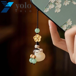 Yolo สายคล้องโทรศัพท์มือถือ แบบถัก แฮนด์เมด ป้องกันการสูญหาย สไตล์ทิเบต สําหรับคู่รัก