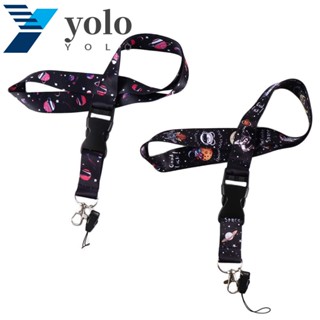 Yolo สายคล้องโทรศัพท์มือถือ ลายนักบินอวกาศ ดาว ริบบิ้น สําหรับแขวนโทรศัพท์มือถือ กล้อง