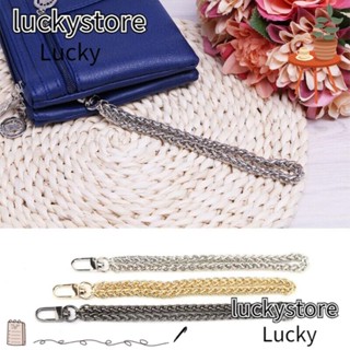 Lucky สายคล้องข้อมือ โลหะ แบบเปลี่ยน สําหรับกระเป๋าใส่เหรียญ ใบยาว