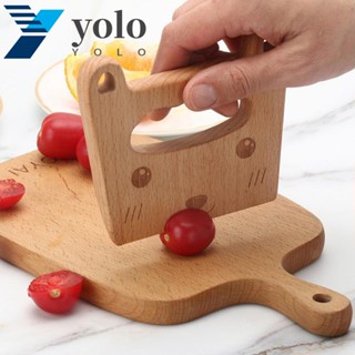 Yolo ของเล่นแกะสลัก ขอบเรียบ DIY สําหรับตกแต่งบ้าน ห้องครัว 1 ชิ้น