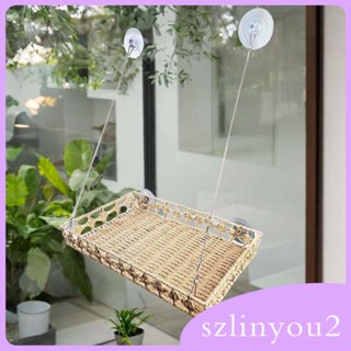 [szlinyou2] เปลญวนติดหน้าต่าง พร้อมจุกสุญญากาศ 4 ชิ้น ประหยัดพื้นที่ สําหรับแมว