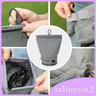 [szlinyou2] เครื่องจ่ายถุงขยะ พร้อมคลิปหนีบโลหะ สําหรับสัตว์เลี้ยง สุนัข