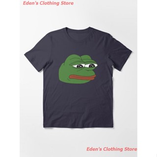 2023 การ์ตูน กบเศร้า Sad frog Pepe The Frog - Sad Frog Essential T-Shirt เสื้อยืดพิมพ์ลาย เสื้อยืดคู่รักS-5XL