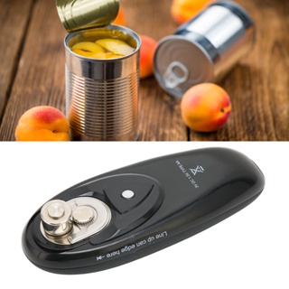 Electron000 ที่เปิดกระป๋องไฟฟ้าครัวอาหารปลอดภัย Automatic Can Opener Handheld Top Cutter