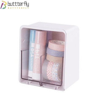 Buttterfly กล่องเก็บของ อเนกประสงค์ 2 ช่อง ใช้ง่าย ทําความสะอาดง่าย สีขาว