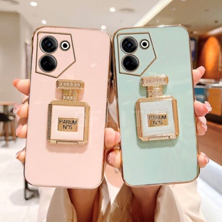 เคสป้องกันโทรศัพท์มือถือกระจก แบบนิ่ม ขอบตรง ลาย TECNO Camon 20 Pro 20 Premier Camon 19 Pro 19 NEO 2023 TECNO Camon20Pro CAMON19