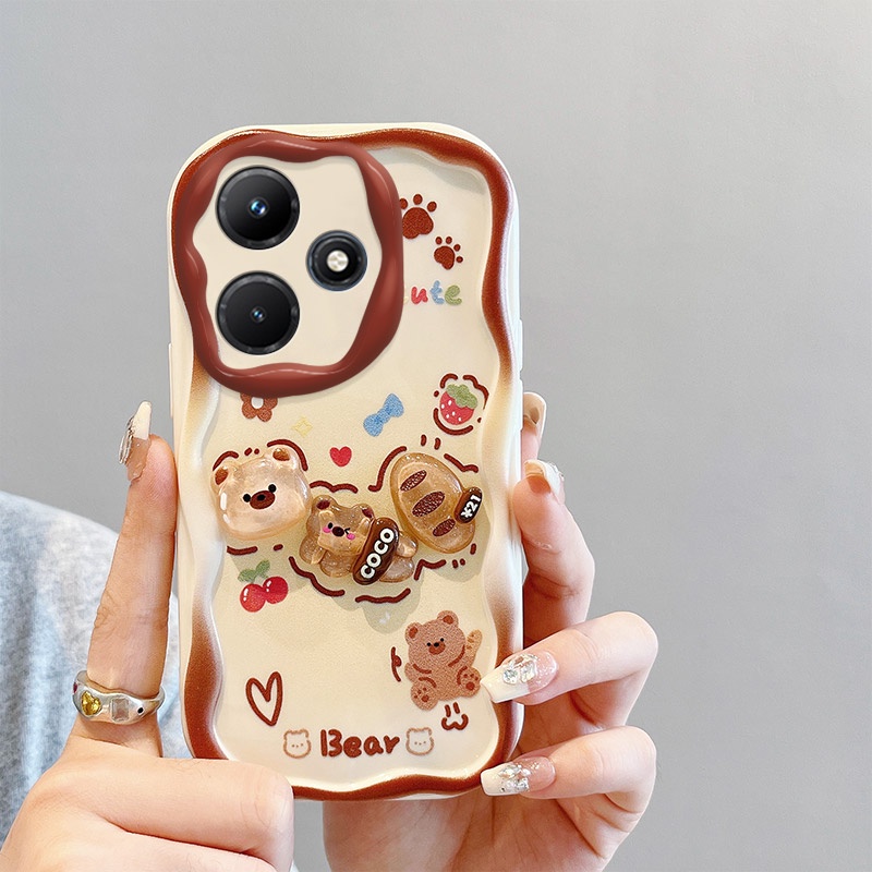 เคส Infinix HOT 30 HOT 30i น่ารัก ตุ๊กตาสามมิติ กรณีป้องกันโทรศัพท์มือถือ