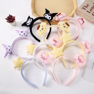 Spot second hair# plush doll sanliou headband female frog couomite Melotti blush rabbit piglet Winnie bear headband 8cc