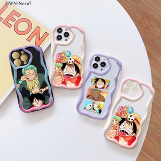 Huawei Nova Mate 40 30 P40 P30 Pro 9 7 5T SE เคสหัวเว่ย สำหรับ Case Wavy Edge Soft Silicone Cartoon Straw Hat Kid เคสนิ่ม เคส เคสโทรศัพท์ เคสมือถือ Phone casing