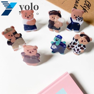 Yolo ที่วางโทรศัพท์มือถือ 3D แบบพับได้ สร้างสรรค์ อุปกรณ์เสริม สําหรับโทรศัพท์มือถือ