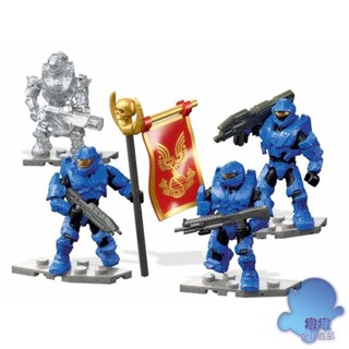 Ins ins Mega Bloks Mega Bloks HALO HALO/HALO FNR84 Spartan ของเล่นสี่คน yyds