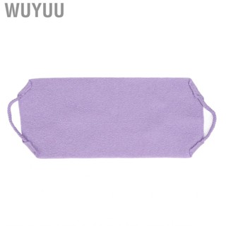 Wuyuu Back ScCleansing  Exfoliating Washcloth Strap Handles For Members Purple