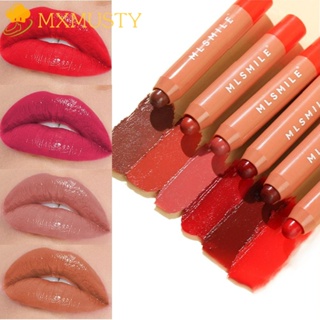 Mxmusty ลิปสติก ลิปบาล์มเจลลี่ 6 สี ให้ความชุ่มชื้น กันน้ํา ไม่เหนียวติด สีแดง น้ําตาล