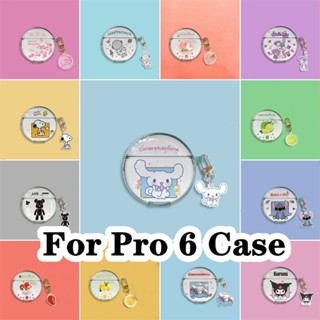 【ลดราคา】ส่งตรงจากโรงงาน เคสหูฟัง แบบนิ่ม ลายการ์ตูนน่ารัก สําหรับ Pro 6