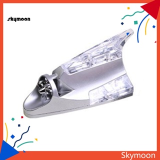 Skym* เสาอากาศไฟแฟลช LED รูปครีบฉลาม ป้องกันการชน สําหรับรถยนต์