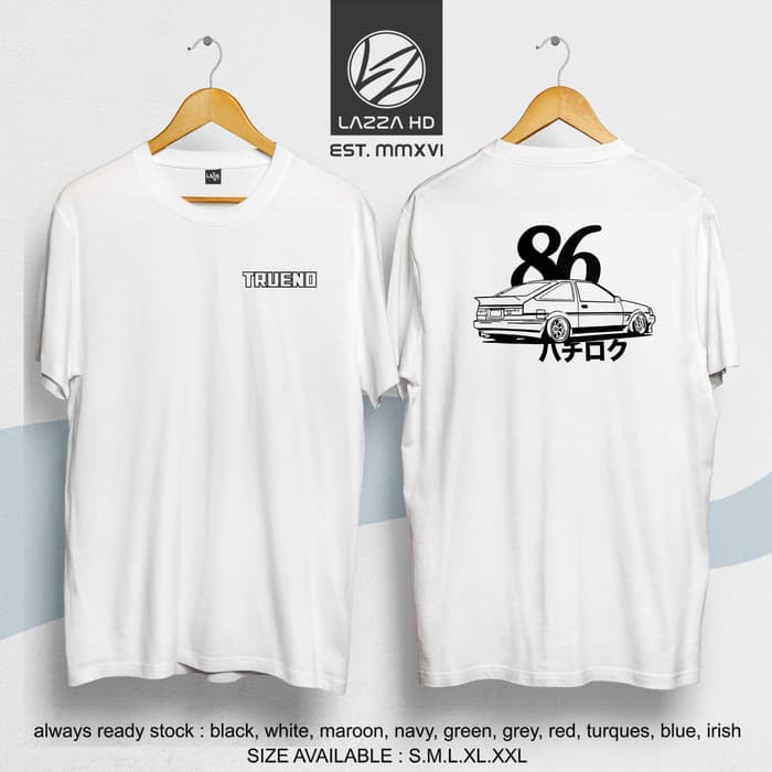 ดีมาก เสื้อยืด ae86 ae86 ae86 trueno อินโดนีเซีย