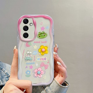 เคสโทรศัพท์ซิลิโคน TPU แบบนิ่ม ลายการ์ตูน 3D สําหรับ Samsung Galaxy A24 A25 M54 A54 A34 A13 A03 A02 4G 5G