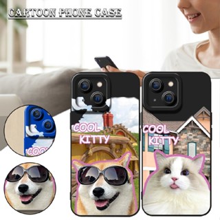 Cute Dog Cat Phone Case Protective Case for iPhone 12/13/14/Mini/Pro/Plus/ProMax