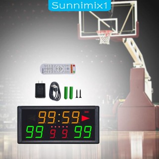 [Sunnimix1] นาฬิกาคะแนนดิจิทัล หน้าจอ LED 98 ฟุต แบบพกพา ทนทาน น้ําหนักเบา สําหรับเล่นวอลเลย์บอล